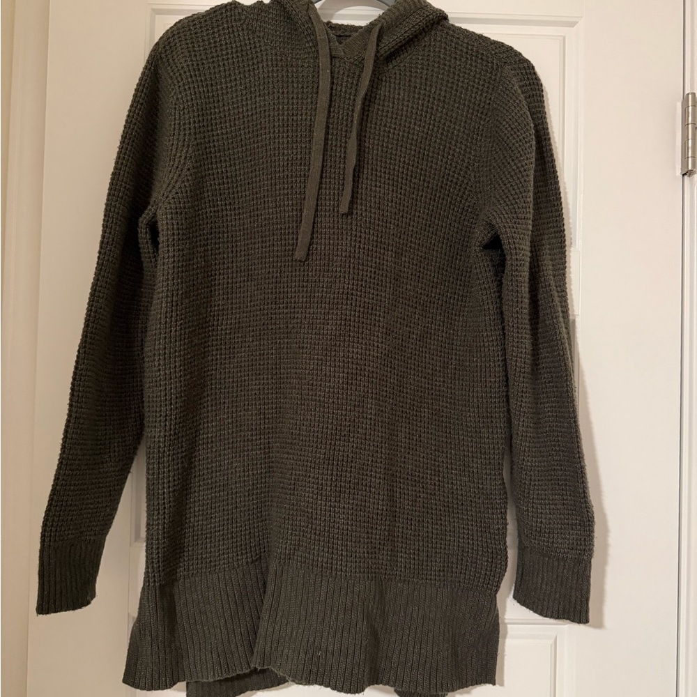 Women’s Sonoma Cozy Olive Green Knit Hoodie
